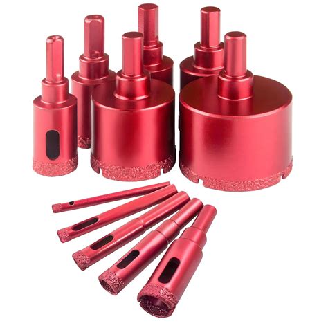 11 Pcs Tile Hole Cutter Set Diamond Drill Bit For Porcelain Tile