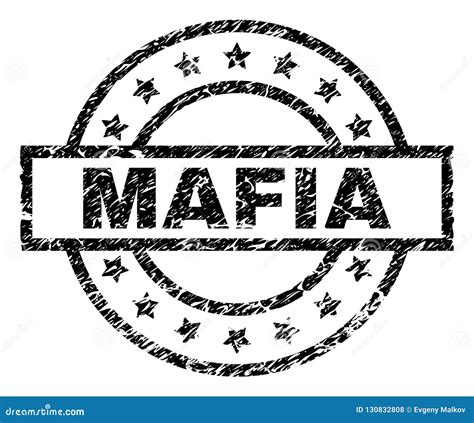 Grunge Textured Mafia Stamp Seal Stock Vector Illustration Of Caption