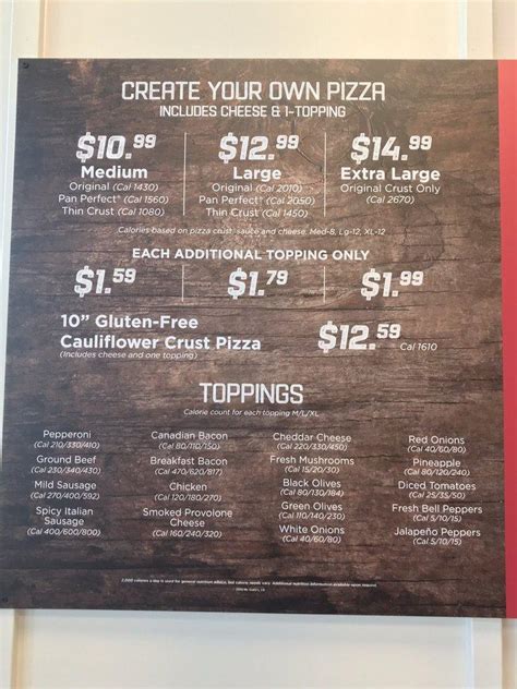 Menu at Mr Gatti's Pizza pizzeria, Kyle