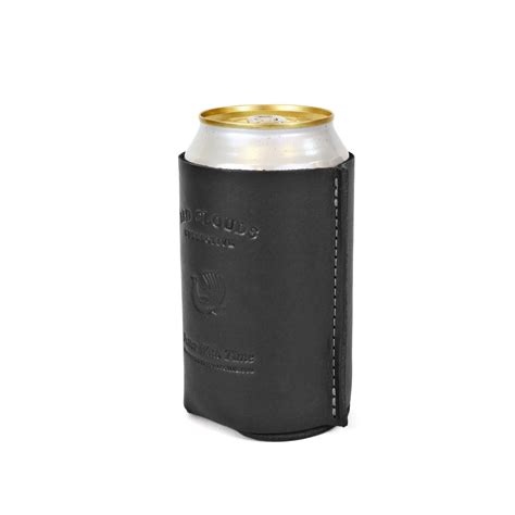 Leather Koozie Black Red Clouds Collective Made In The Usa