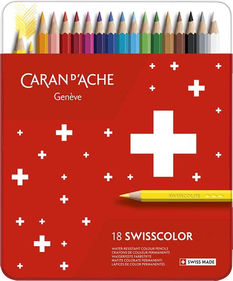 Caran d Ache Neocolor II Boîte de 15 crayons de couleur Multicolore