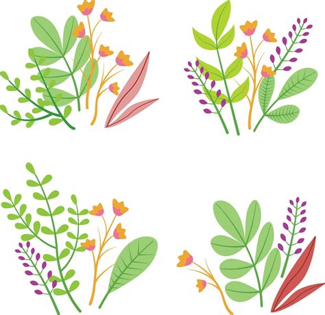 Flower Composition With Simple Concept Vector Illustration 28857884