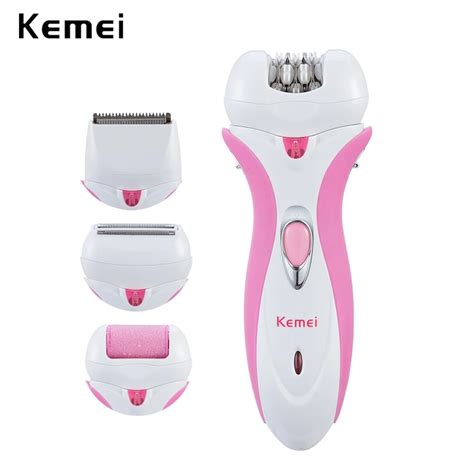 Kemei In Rechargeable Lady Electric Epilator Hair Removal Trimmer