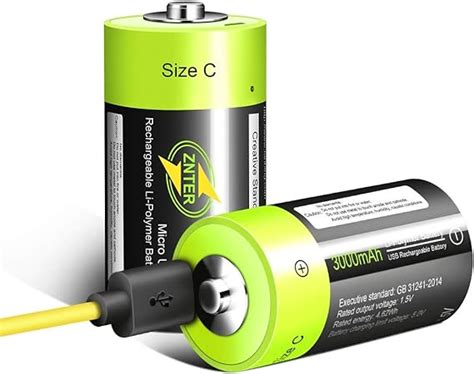 Amazon Hitrends Lithium C Batteries V Mah Micro Usb