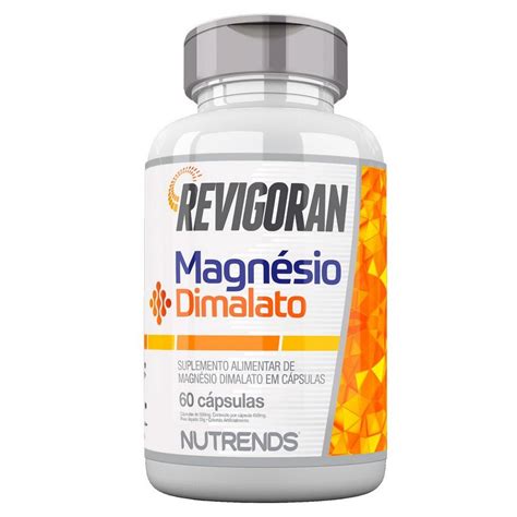 Revigoran Magnésio Dimalato 60 Cápsulas 260mg Nutrends Submarino