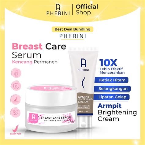 Jual Pherini Bundling Kit Armpit Brightening Cream X Breast Care Serum