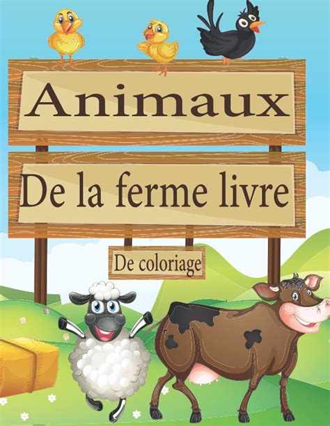 Buy Animaux De La Ferme Livre De Coloriage Mon Premier Imagier Pour