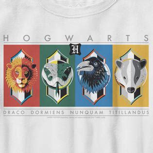 HARRY POTTER Boy's Harry Potter Hogwarts House Mascots Graphic Tee