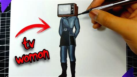 How To Draw Titan Tv Woman Skibidi Toilet Diys Drawing Coloring Hot