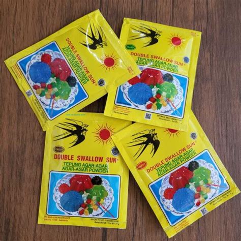 Jual Agar Agar Double Swallow Sun Sachet Gram Powder Cap Dua Walet Di