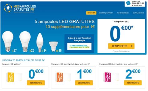 Des Ampoules LED Gratuites Sous Condition De Ressources