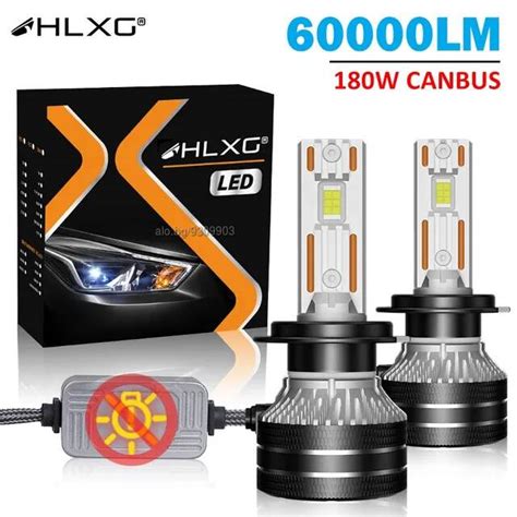 Лед крушки H4 H7 H11 Led Canbus 180W 60000LM Фарове Стопове