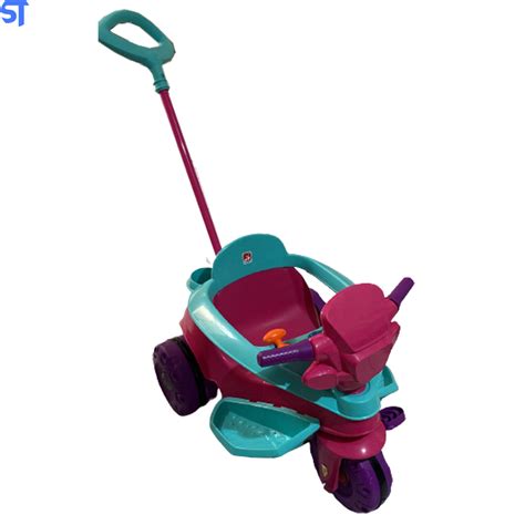 Triciclo Infantil Bandeirante Velo Baby Rosa