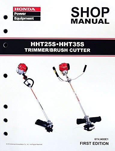 Honda Hht S Hht S Trimmer Brush Cutter Shop Manual