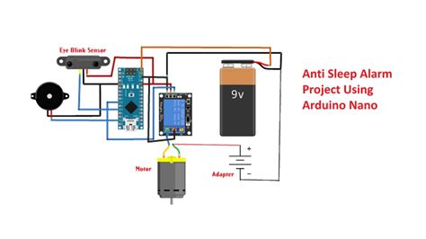 Anti Sleep Alarm For Drivers Circuit Diagram Anti Sleep Alar