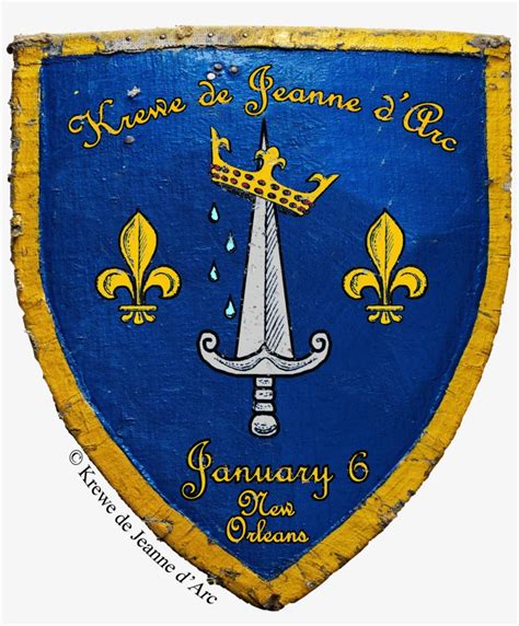 Krewe De Jeanne Darc Shield Logo Png Joan Of Arcs Shield 2000x2321