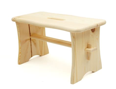 Stołek Zydel Ryczka Taboret 390 x 190 x 210 mm Wyroby z drewna Wyroby