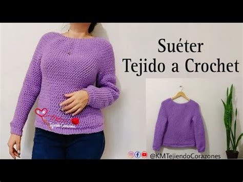 SUÉTER A CROCHET PARA MUJER EN PUNTO ESPINA DE PESCADO PASO A PASO