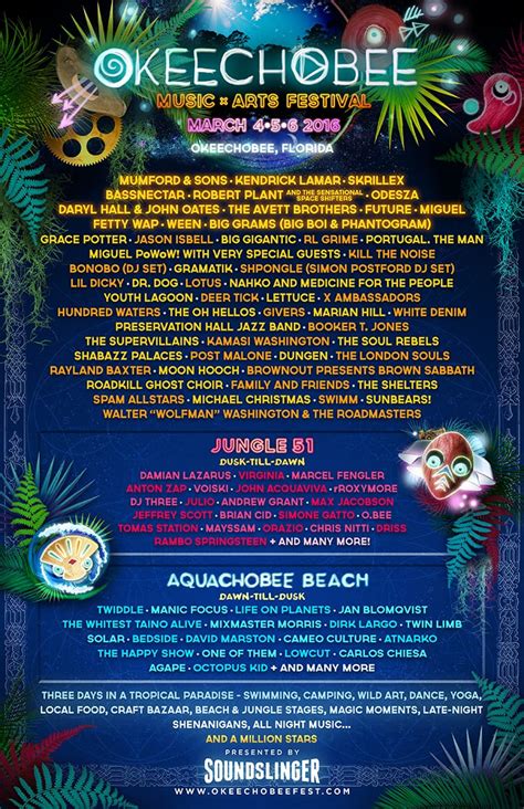 Okeechobee Music & Arts Festival Phase 3 Lineup Released! • MUSICFESTNEWS