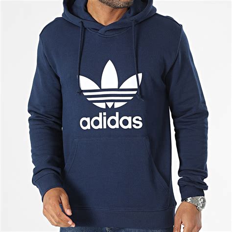 Adidas Originals Sweat Capuche Trefoil Im4496 Bleu Marine