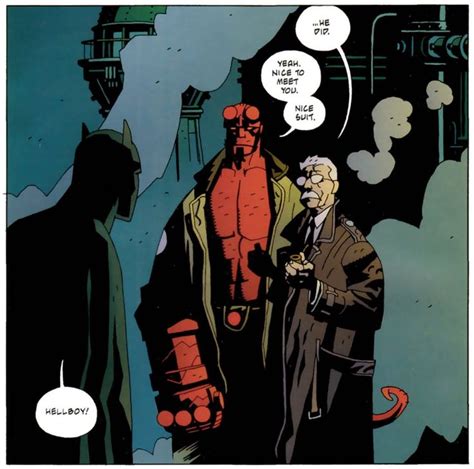 Nice Suit From The Hellboy Batman Starman Crossover By Mike Mignola