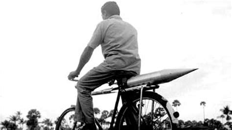 Did you know India's first rocket was brought on cycle?