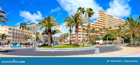 Playa Del Ingles Maspalomas Gran Canaria Canary Islands Stock Photo