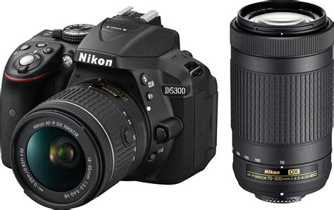 Customer Reviews Nikon D5300 Dslr Camera With Af P Vr Dx 18 55mm And Ap P Dx 70 300mm Lenses