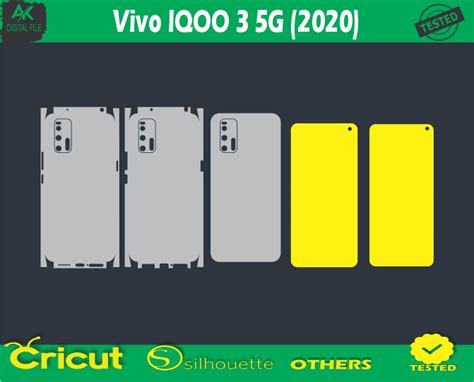 Vivo IQOO Z7 5G Skin Vector Template 3 50