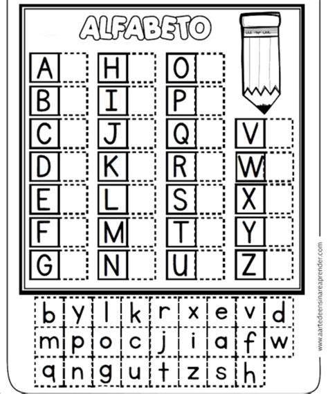 Preescolar B Actividad Del Abecedario