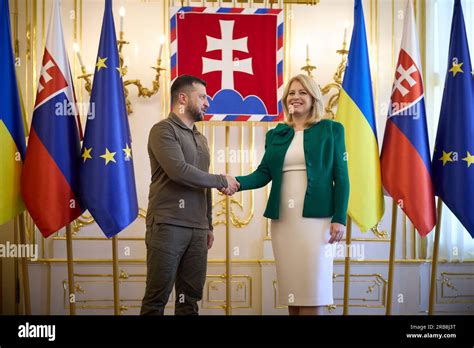 Bratislava Slovakia 07th July 2023 Slovak President Zuzana Caputova