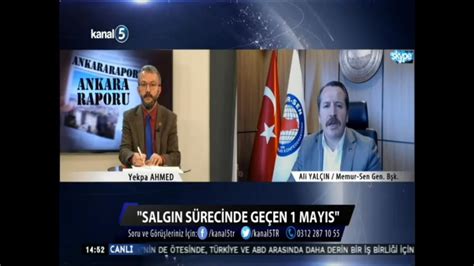 Memur Sen Genel Başkanı Ali Yalçın Kanal 5 Canlı Yayınına Konuk Oldu