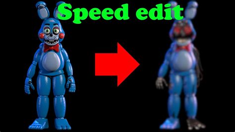 Fnaf Withered Toy Bonnie Speed Edit Youtube