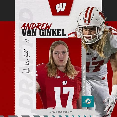 Andrew Van Ginkel drafted by the Dolphins | Nfl draft, Van, University ...