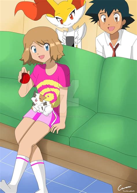 Cm Animenascarfan224888 By Trainerashandred35 On Deviantart Pokemon Ash And Serena Pokemon