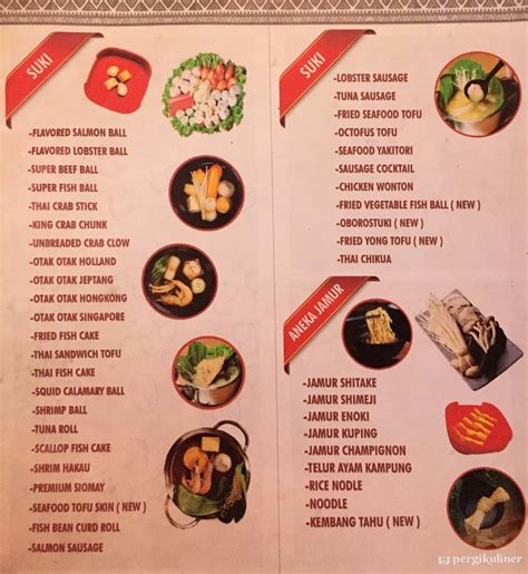 Selalu Diperbarui Menu Nahm Thai Suki Bbq Kelapa Gading