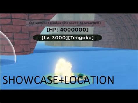 Shindo Life Nimbus Fate Spirit Location Showcase Youtube