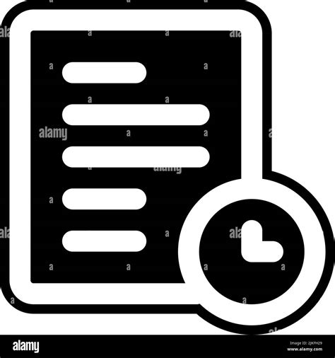 time management icon black vector illustration Stock Vector Image & Art - Alamy