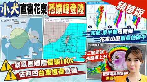 【張雅婷報新聞】小犬暴風圈觸陸 9縣市豪大雨 花東大雨恐下到發紫｜中颱小犬進逼蘭嶼海浪洶湧 澎湖強風恐達10級 Ctitv Youtube