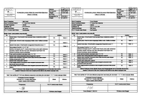 Sefl Assessment Covid Xurya Pdf Pdf