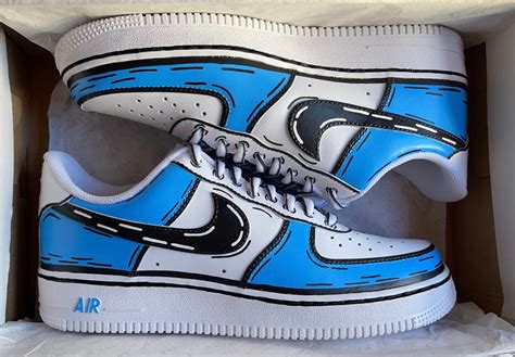 Cartoon Custom Nike Air Force S Customized Af S Etsy