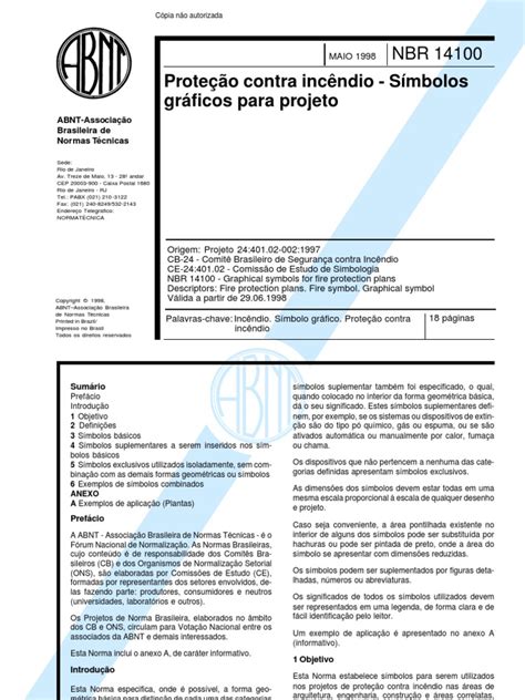 NBR 14100 Simbolos De Protecao Contra Incendio