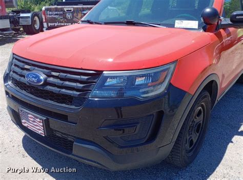 2016 Ford Explorer Police Interceptor Suv In Derby Ks Item Dq7156 For Sale Purple Wave