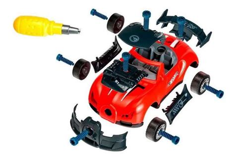 Hot Wheels Carro Tunado Monte E Desmonte C Luz E Som Motor Shopee Brasil