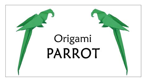 How To Make An Origami Paper Parrot Easy And Fun Craft Tutorial How