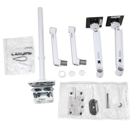 Ergotron Lx Dual Stacking Arm With Tall Pole White