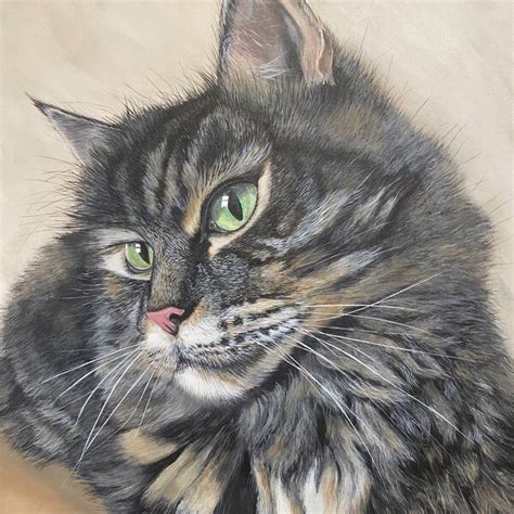 Acrylic Painting Cat Etsy