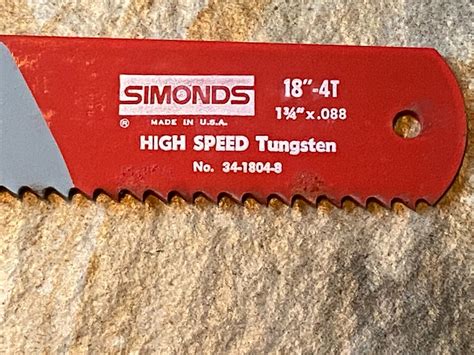 Simonds Power Hack Saw Blade Metal T X High Speed