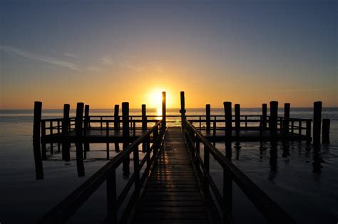 Free Images Beach Sea Coast Water Ocean Horizon Dock Sunrise