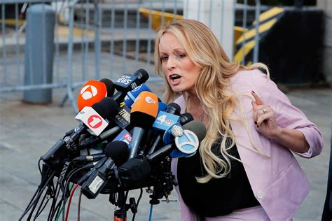 Stormy Daniels Meets With Prosecutors As Trump Inquiry Nears End The